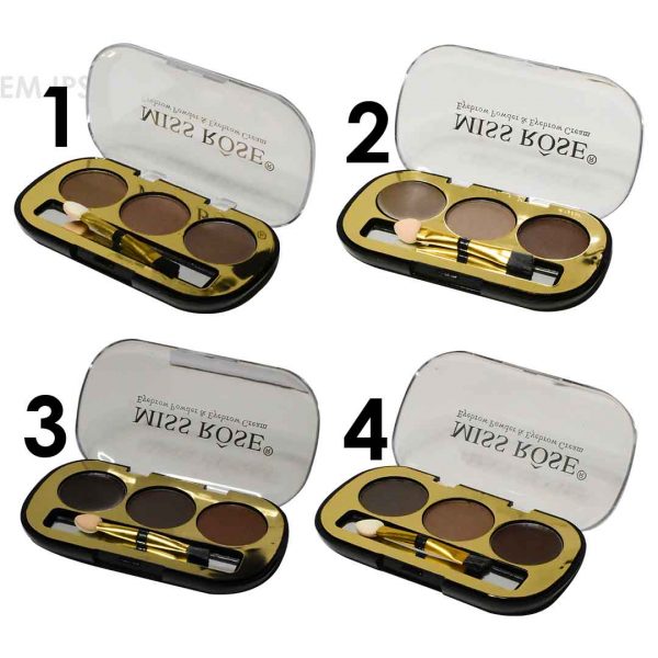Pomada para cejas miss rose de 3 colores LOTE 1