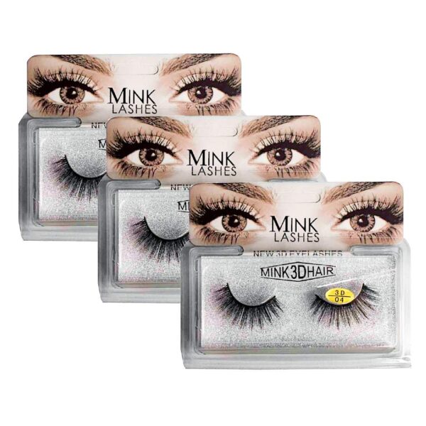 Pestañas semisintéticas Mink 3D hair LOTE1
