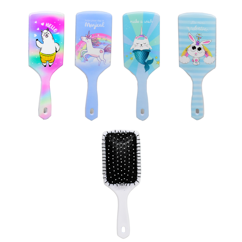 Cepillo cuadrado para cabello de animales animados