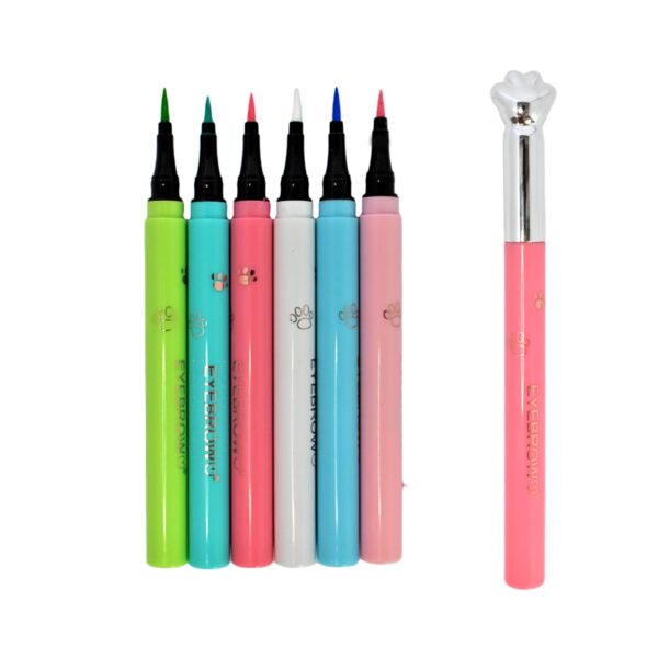 Delineadores para ojos en diseños de huellas