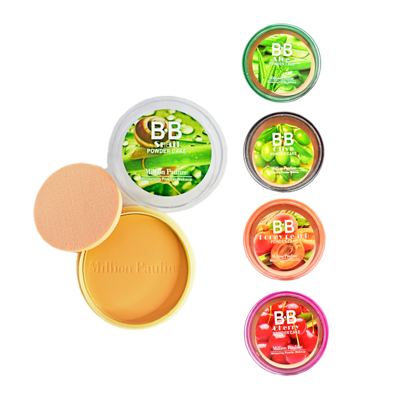 Polvos compactos para rostro B.B oil control Million Pauline surtido - Imagen 2