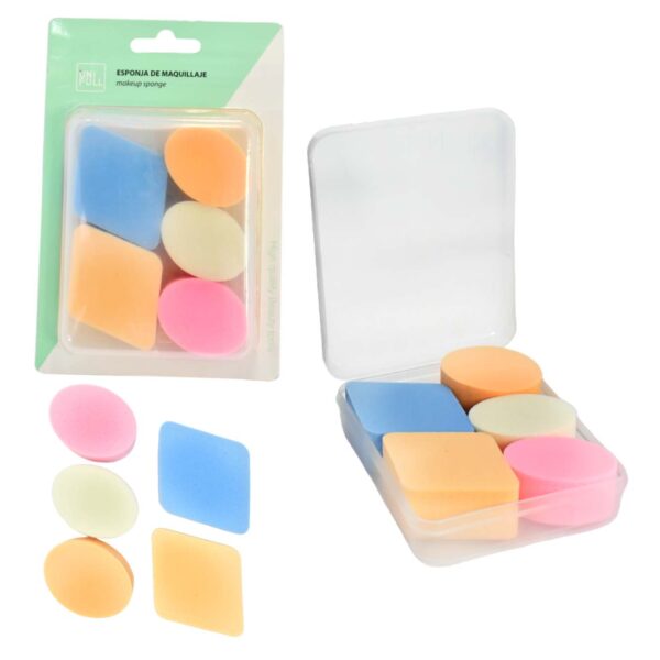 Set de 5 esponjas para maquillaje Unifull