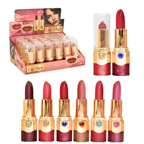 Labial en barra Matte presentación de diamante HuxiaBeauty