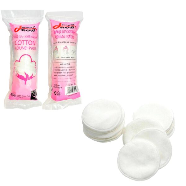 Set de 80 almohadillas redondas de algodon BeautyRob Pad