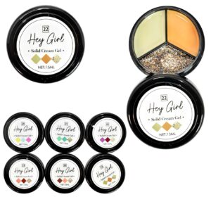 Esmalte gel sólido tipo crema UV/LED tapa blanca Hey Girl
