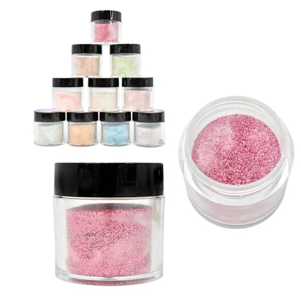 Acrilico para uñas Glitter colores surtidos (DPH) (DPC)