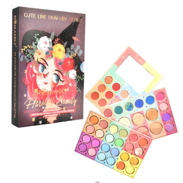 PALETAS DE SOMBRAS ROMANKY DE 3 NIVELES SURTIDAS