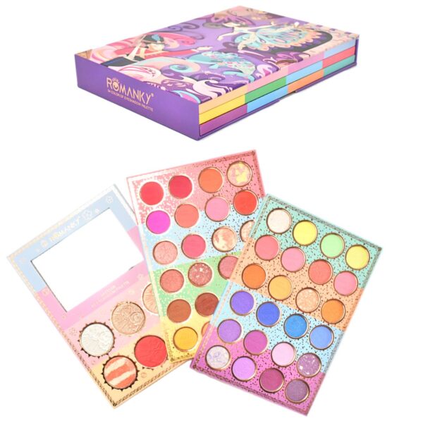 PALETAS DE SOMBRAS ROMANKY DE 3 NIVELES SURTIDAS - Imagen 2