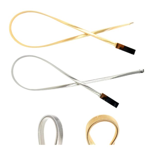Cincho Elastico Para Dama Jewerly Dorado Y Plaetado