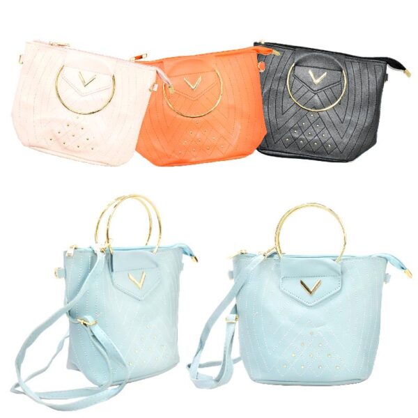 Cartera Con Puntos Y Sujetador De Aros Metalicos Surtida