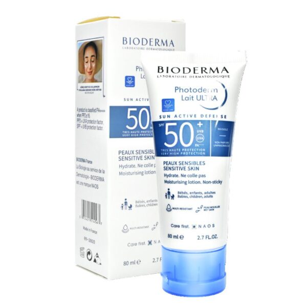 Protector Solar En Crema Con 50+ Spp Ultra Bioderma Caja Azul