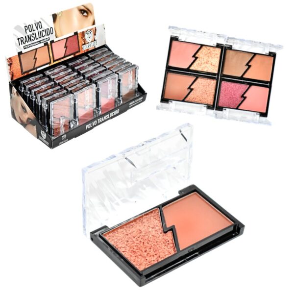 Duo De Contorno Matte Con Glitter Luckylily