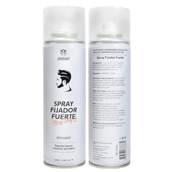 Spray Fijador Fuerte De Cabello Lucky Lily 200Ml - Imagen 3
