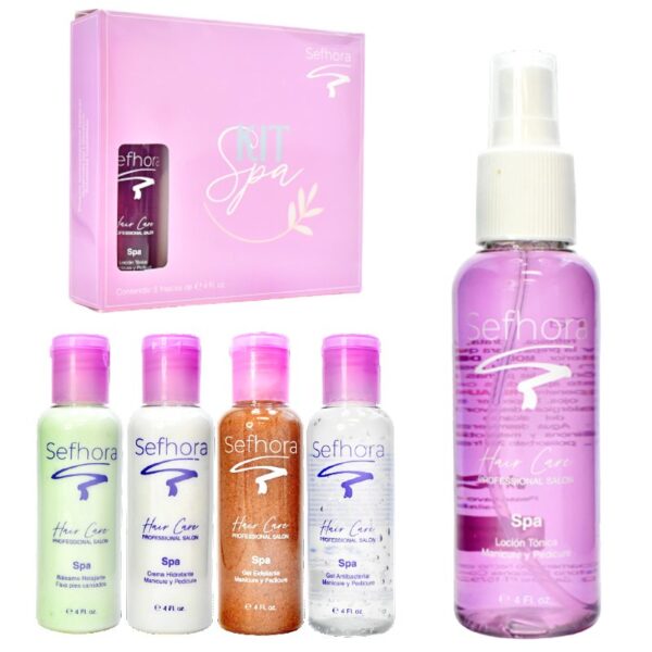 Set De Manicura De 5 Piezas Sefhora Empaque Lila