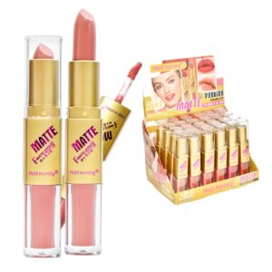 Labial 2 En 1 Hold Morning Matte Presentacion Dorada