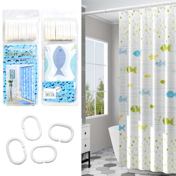 Cortina De Baño Diseños Surtidos Xintai Yang LOTE1