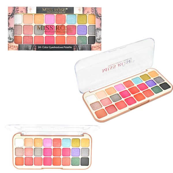 Paleta De Sombras De 24 Colores Miss Rose