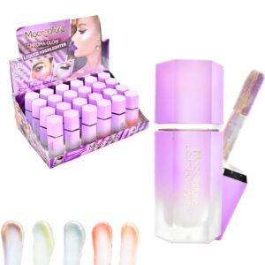 Iluminadores Liquidos Mocallure Morados Con Aplicador LOTE 2