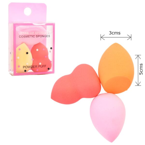 Set De Esponjas Mini Powder Puff 3Pcs