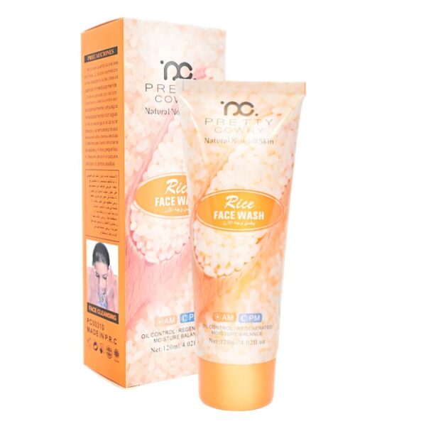 Jabon Para Rostro y Mascarilla Facial Peel-Off Am Y Pm Con Extracto De Arroz Pretty Cowry Tubo De 120Ml