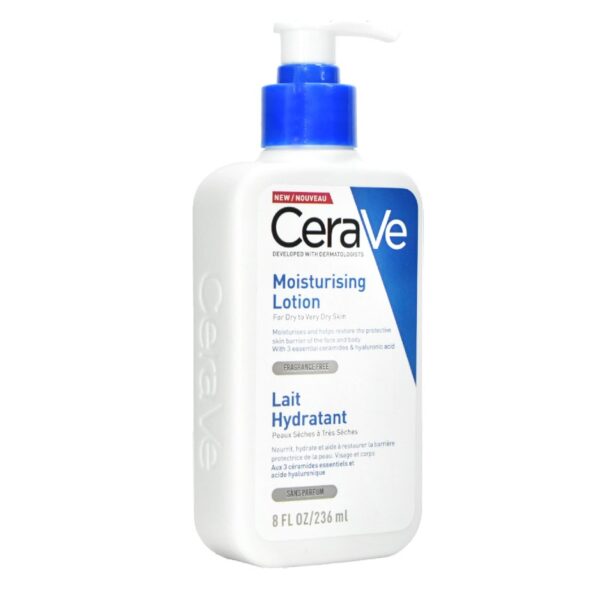 Locion Hidratante Para Piel Seca Cerave 236Ml Tapa Azul LOTE4