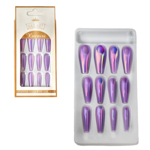 Uñas Press On Nails 12pcs LT1 - Imagen 2