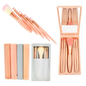 Set de Brochas en Estuche Plastico 5pcs Colores Surtidos