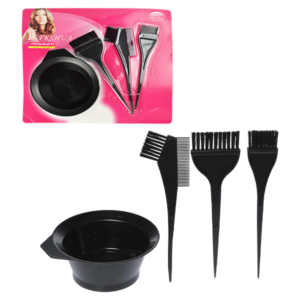 Kit de Cepillos y Recipiente para Coloración de Cabello 4 Pcs Ysfkshua